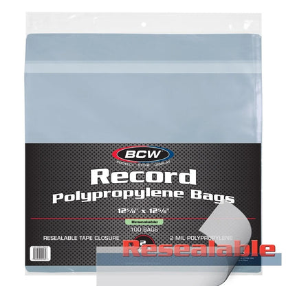 Resealable 12-Inch Record Bags - Snug