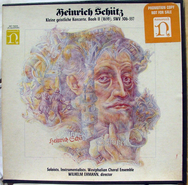Heinrich Schütz, Westfälische Kantorei, Wilhelm Ehmann : Kleine Geistliche Konzerte, Book II (1639), SWV 306-337 (4xLP)