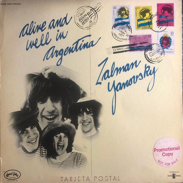 Zal Yanovsky : Alive And Well In Argentina (LP, Album, Promo, RE)