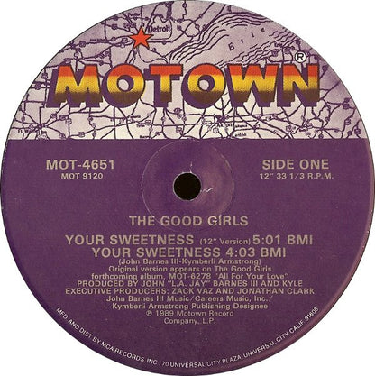 The Good Girls : Your Sweetness (12", Single)