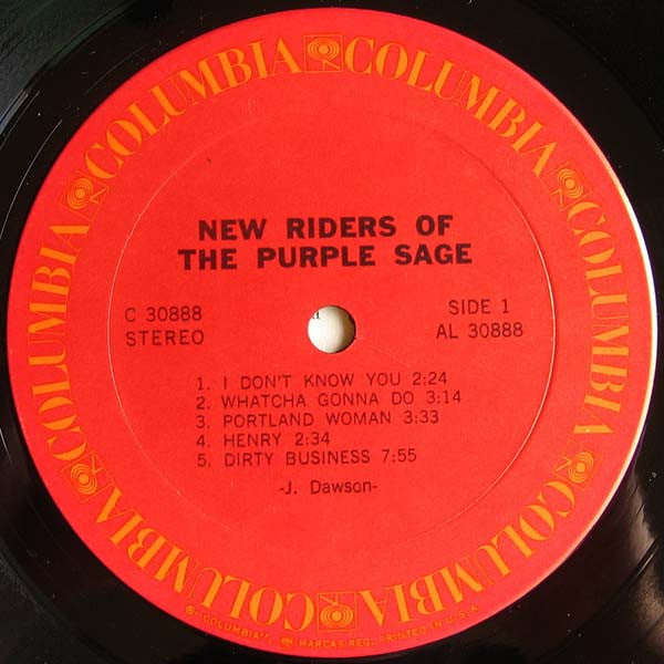 New Riders Of The Purple Sage : New Riders Of The Purple Sage (LP, Album, Pit)