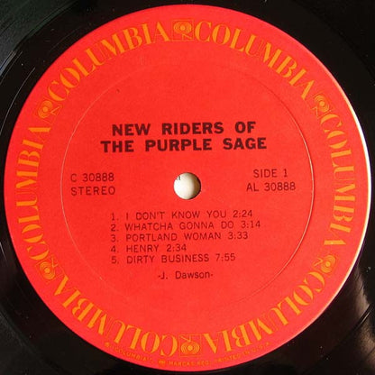 New Riders Of The Purple Sage : New Riders Of The Purple Sage (LP, Album, Pit)