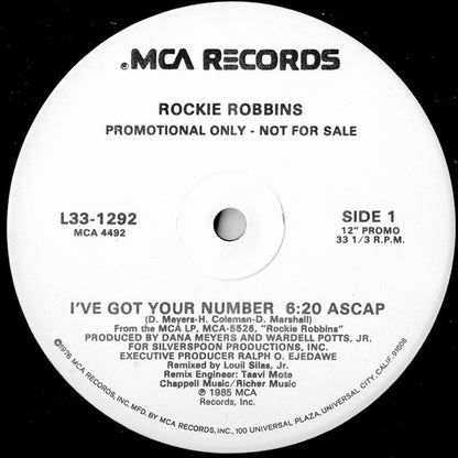 Rockie Robbins : I've Got Your Number (12", Promo)