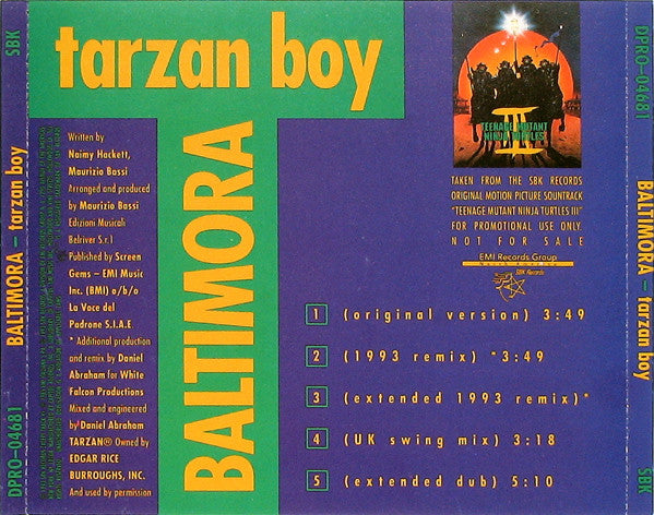 Baltimora : Tarzan Boy (CD, Maxi, Promo)