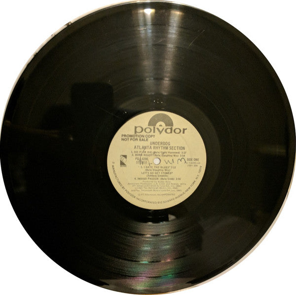 Atlanta Rhythm Section : Underdog (LP, Album, Promo)