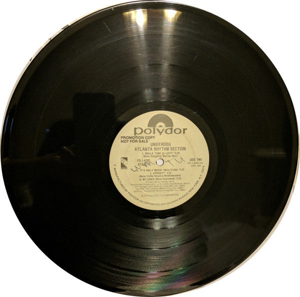 Atlanta Rhythm Section : Underdog (LP, Album, Promo)