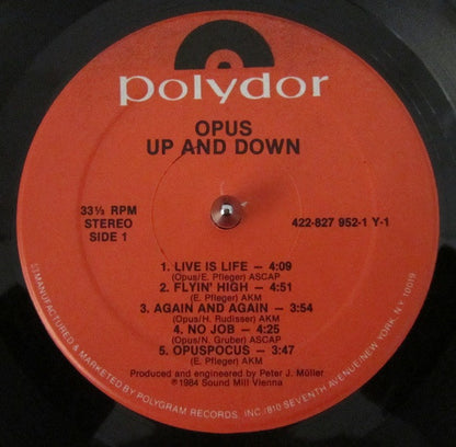 Opus : Up And Down (LP, Album, Hau)