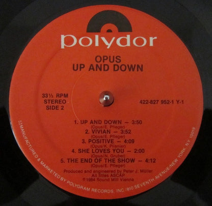 Opus : Up And Down (LP, Album, Hau)