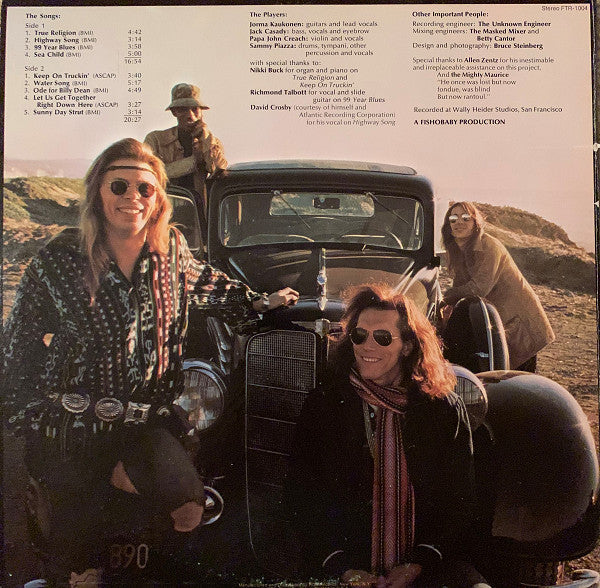Hot Tuna : Burgers (LP, Album, Roc)