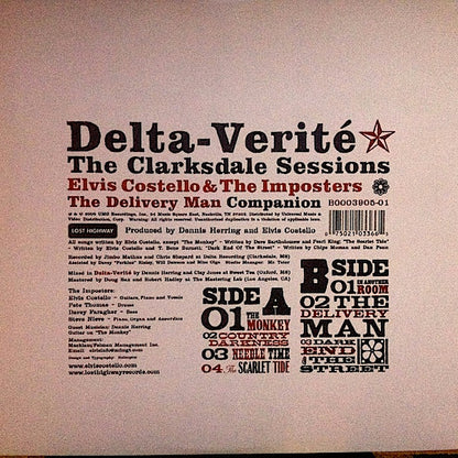 Elvis Costello & The Imposters : Delta-Verité (The Clarksdale Sessions) (The Delivery Man Companion) (10")