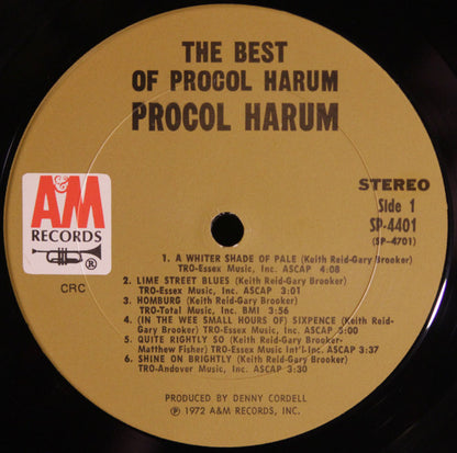 Procol Harum : The Best Of Procol Harum (LP, Comp, Club, CRC)