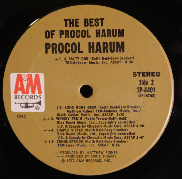Procol Harum : The Best Of Procol Harum (LP, Comp, Club, CRC)