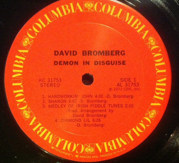 David Bromberg : Demon In Disguise (LP, Album, Pit)