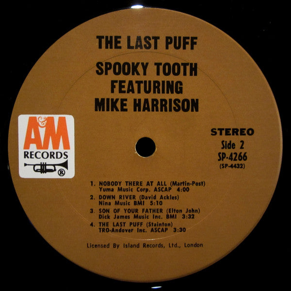 Spooky Tooth Featuring Mike Harrison (2) : The Last Puff (LP, Album, Pit)