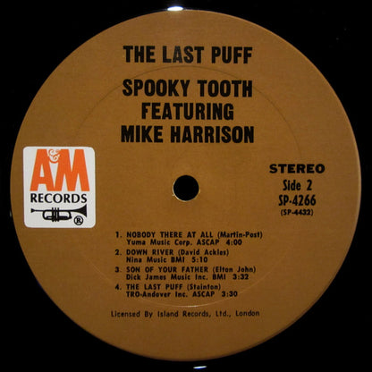 Spooky Tooth Featuring Mike Harrison (2) : The Last Puff (LP, Album, Pit)