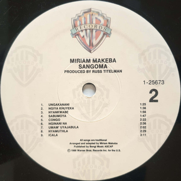 Miriam Makeba : Sangoma (LP, Spe)