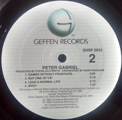 Peter Gabriel : Peter Gabriel (LP, Album, RE, Win)