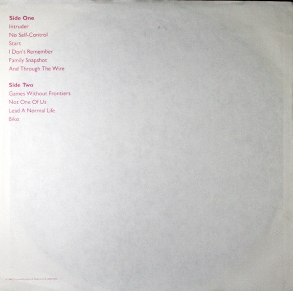 Peter Gabriel : Peter Gabriel (LP, Album, RE, Win)