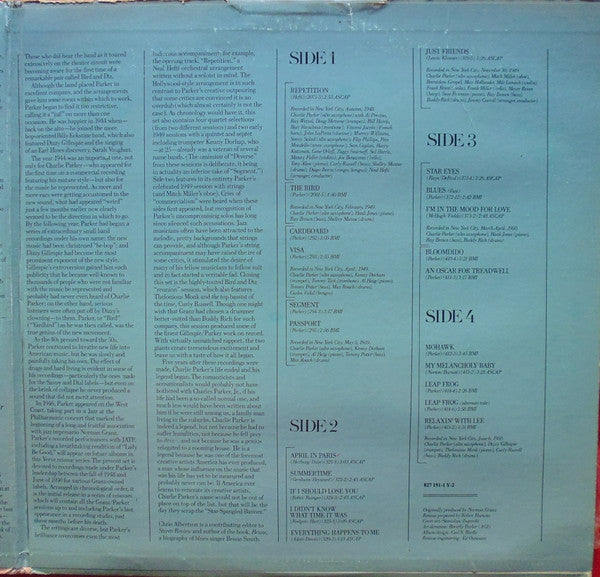 Charlie Parker : The Verve Years (1948-50) (2xLP, Comp, 53 )
