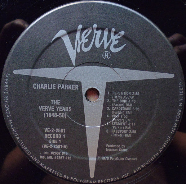 Charlie Parker : The Verve Years (1948-50) (2xLP, Comp, 53 )