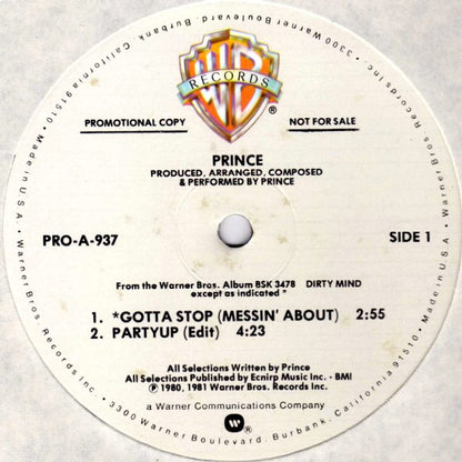 Prince : Gotta Stop (Messin' About) (12", Promo)