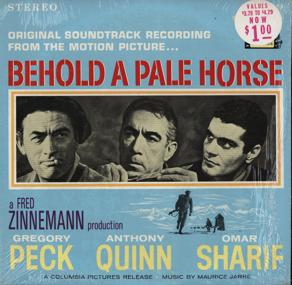 Maurice Jarre : Behold A Pale Horse (LP, Album, Promo)