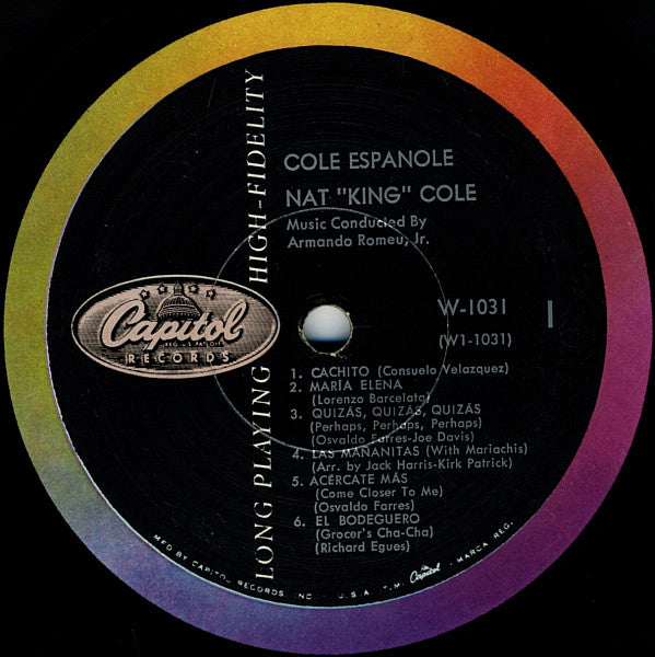 Nat King Cole : Cole Español (LP, Album, Mono, Scr)