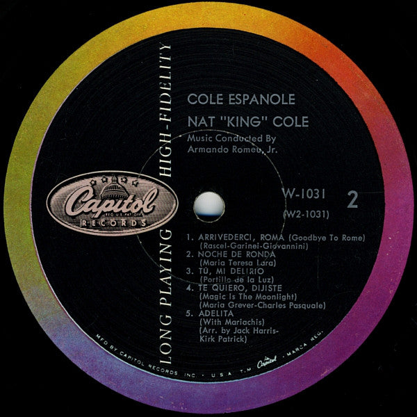 Nat King Cole : Cole Español (LP, Album, Mono, Scr)