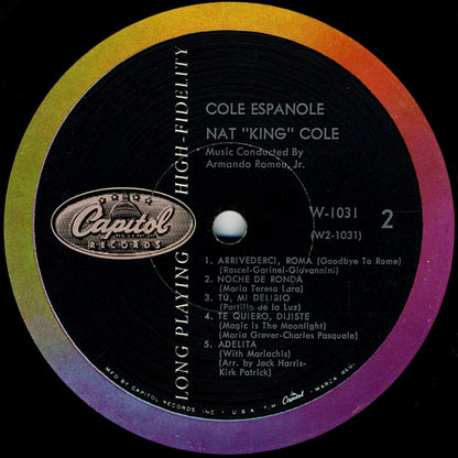 Nat King Cole : Cole Español (LP, Album, Mono, Scr)