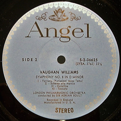 Ralph Vaughan Williams, Vronsky And Babin, Sir Adrian Boult, London Philharmonic Orchestra : Concerto For Two Pianos And Orchestra / Symphony No.8 (LP, Album)