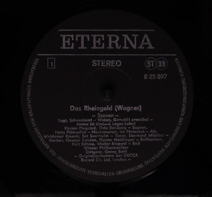 Richard Wagner, George London (2), Set Svanholm, Gustav Neidlinger, Eberhard Wächter, Waldemar Kmentt, Kurt Böhme, Walter Kreppel, Kirsten Flagstad, Claire Watson, Jean Madeira, Wiener Philharmoniker, Georg Solti : Das Rheingold (Szenen) (LP)