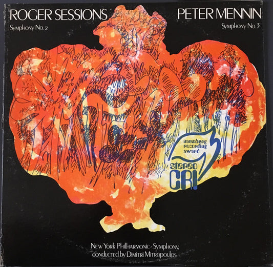 Roger Sessions, Peter Mennin, Philharmonic-Symphony Orchestra Of New York, Dimitri Mitropoulos : Roger Sessions: Symphony No. 2 (1946), Peter Mennin: Symphony No. 3 (1946) (LP, Album)