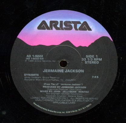 Jermaine Jackson : Dynamite (12", Promo)