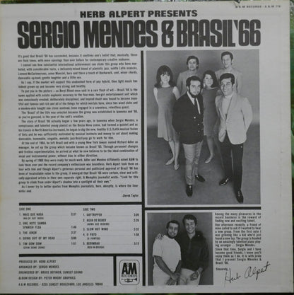 Herb Alpert Presents Sérgio Mendes & Brasil '66 : Herb Alpert Presents Sergio Mendes & Brasil '66 (LP, Album, RP, Pit)