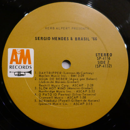 Herb Alpert Presents Sérgio Mendes & Brasil '66 : Herb Alpert Presents Sergio Mendes & Brasil '66 (LP, Album, RP, Pit)
