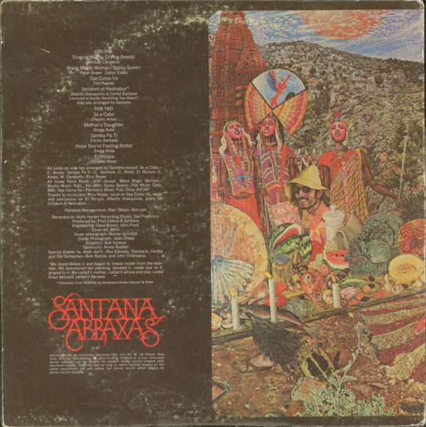 Santana : Abraxas (LP, Album, San)
