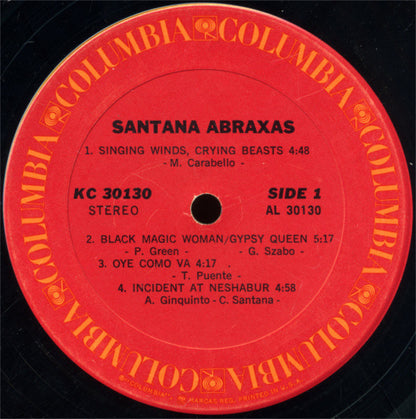 Santana : Abraxas (LP, Album, San)