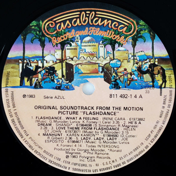 Various : Flashdance (Original Soundtrack From The Motion Picture) (LP, Album)