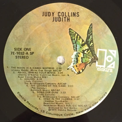 Judy Collins : Judith (LP, Album, SP )