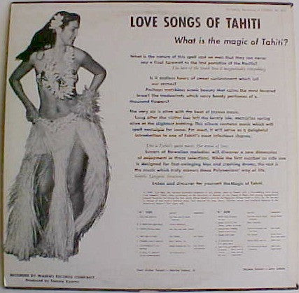 Various : Love Songs Of Tahiti (LP, Comp)