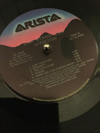 Lisa Stansfield : Affection (LP, Album, Club, CRC)