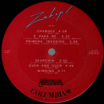 Santana : Zebop! (LP, Album, Ter)