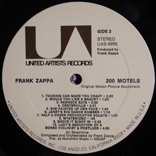 Frank Zappa : 200 Motels (2xLP, Album, Gat)