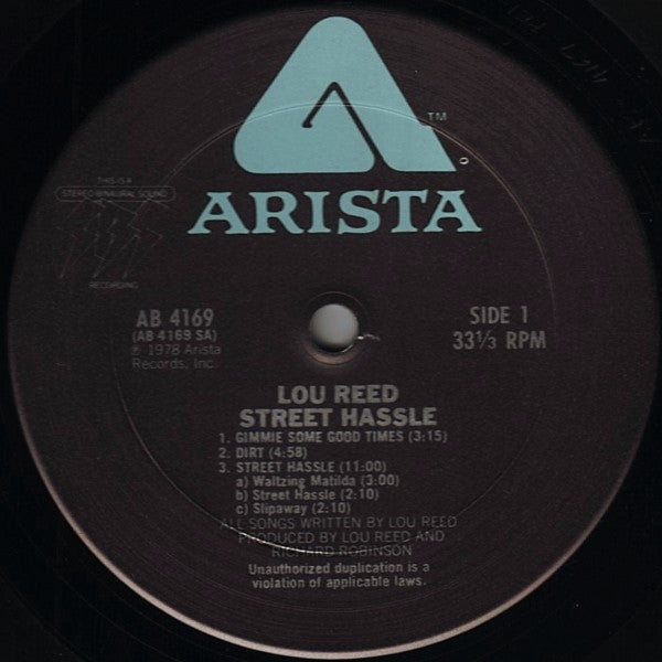 Lou Reed : Street Hassle (LP, Album, Ter)
