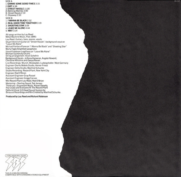 Lou Reed : Street Hassle (LP, Album, Ter)
