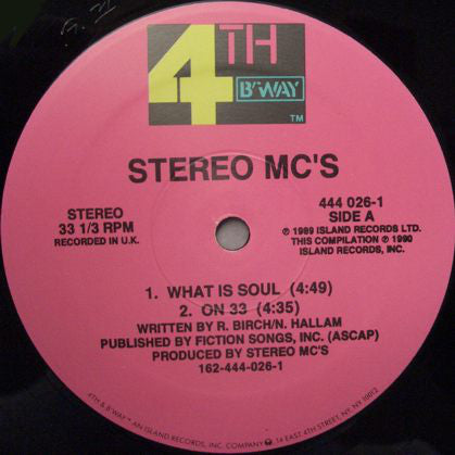 Stereo MC's : Stereo MC's (12", Ltd)