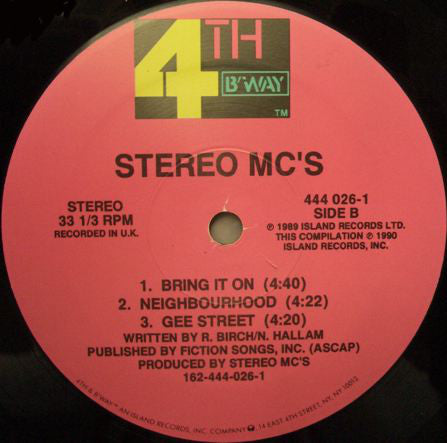 Stereo MC's : Stereo MC's (12", Ltd)