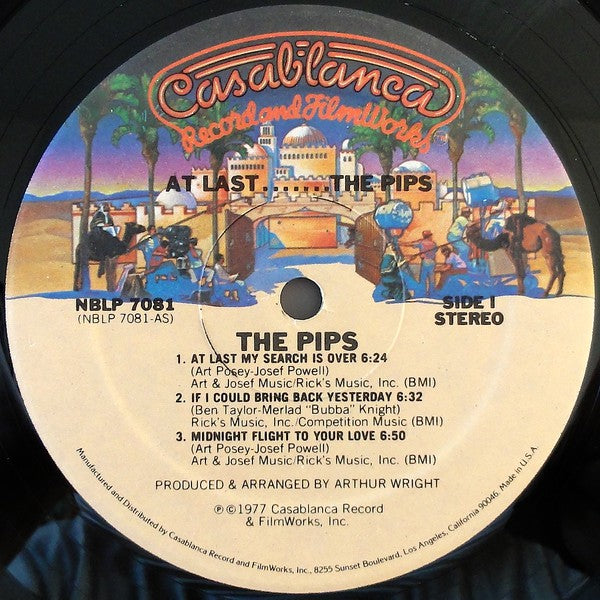 The Pips : At Last... The Pips (LP, Album)