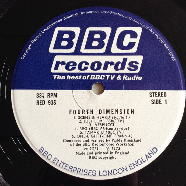 BBC Radiophonic Workshop : Fourth Dimension (LP)