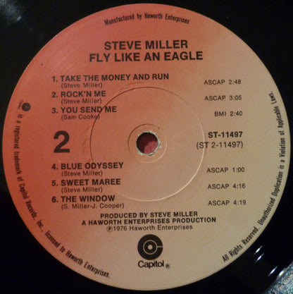 Steve Miller Band : Fly Like An Eagle (LP, Album, Los)